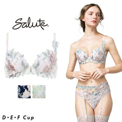 サルート Salute ブラジャー プッシュアップブラ 3/4 DEFカップ